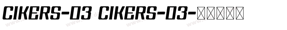 cikers-03 cikers-03字体转换